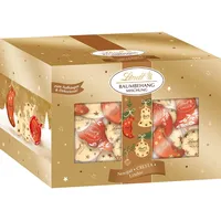 Lindt Schokolade Baumbehang Mischung | 12 x 484 g Köcher | 3 köstliche Spezialitäten: Cresta, Nougat, Blätterkrokant | Schokoladen-Geschenk zu Weihnachten | Weihnachtsschokolade