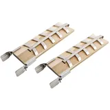 Hi Flammlachs Bretter 2er Set Cedernholz braun