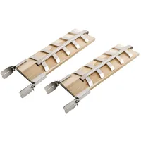 Hi Flammlachs Bretter 2er Set Cedernholz braun