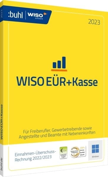 WISO EÜR & Kasse 2023, für die Geschäftsjahre 2022/2023