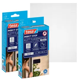 Tesa Insect Stop Comfort Fliegengitter für Fenster 100 x 100 cm Schwarz