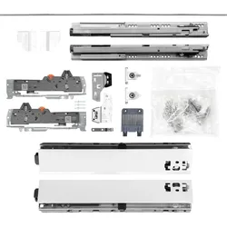 BLUM Schubladenschienen TANDEM Zargenhöhe 68mm, 30kg, NL400mm, weiß, bis KB1400mm