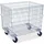 BRB-Lagertechnik Gitterwagen Stahl 820x615x735 mm Silber stapelbar mit 4 Lenkrädern