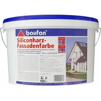 Baufan® Siliconharz-Fassadenfarbe 10 l weiß Filmschutz vor Algen- und Pilzbefall