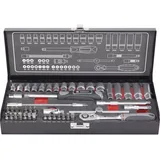 TOOLCRAFT Steckschlüsselsatz metrisch 1/4" (6,3 mm) 45-tlg.
