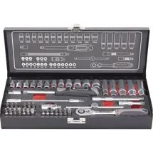 TOOLCRAFT Steckschlüsselsatz metrisch 1/4" (6,3 mm) 45-tlg.