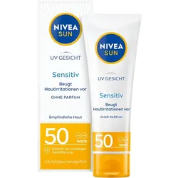 NIVEA SUN UV Face Sensitiv Gesichtsschutz LSF 50 Sonnencreme ml 