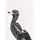 Maxwell & Williams Marini Ferlazzo Birds Bedrucktes Geschirrtuch mit Australischem Königspapagei Design, Baumwolle, Schwarz/Weiß, 50 x 70 cm