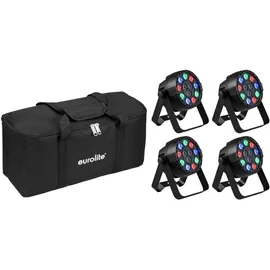 Eurolite Set 4x AKKU Mini PARty RGBW Spot MK2 + Soft-Bag