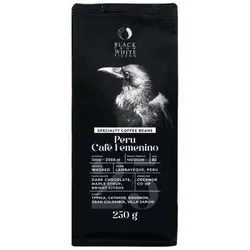 Spezialitätenkaffee Bohnen Black Crow White Pigeon Peru Cafe Femenino, 250 g