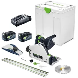 Festool Tauchsäge TSC55KEB-Basic + Ladegerät + Führungsschiene FS1400/2