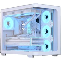 AeroCool P500C-G-WT-v1 Mid-Tower Weiß