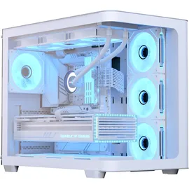 AeroCool P500C-G-WT-v1 Mid-Tower Weiß