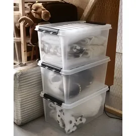 SmartStore Aufbewahrungsbox Classic 50 x 39 x 18 cm 21-tlg. transparent