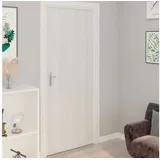 vidaXL Selbstklebende Türfolien 2 Stk. Weißes Holz 210 x 90 cm PVC