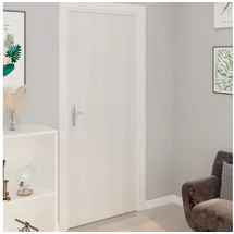 vidaXL Selbstklebende Türfolien 2 Stk. Weißes Holz 210 x 90 cm PVC