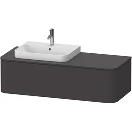 Duravit Happy D.2 Plus Konsolenwaschtischunterbau wandhängend, 1300x550 mm, 1 Auszug, HP4942L80800010,