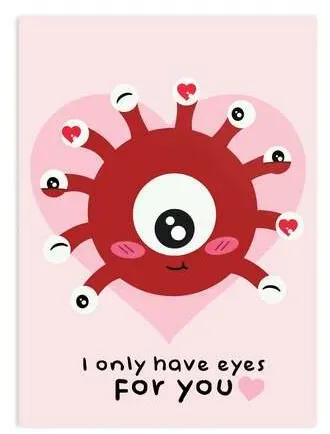 Crit Stones Only Eyes for You Greeting Card