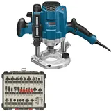 Bosch Oberfräse GOF 1250 CE Professional im Karton + 30tlg. Fräser-Set
