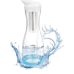VEVOR Wasserfilter Kanne 6 Tassen Glas Wasserfilterkrug 800L Wasserfiltersystem