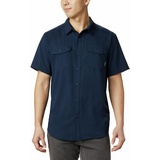 Columbia Herren Shirt Utilizer II Solid Short Sleeve, Collegiate Navy, M,