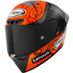 Suomy S1-XR GP Carbon Bagnaia Replica E06 Helm, schwarz-orange, Größe M für Männer