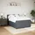 vidaXL Boxspringbett 140 x 200 cm Dunkelgrau