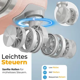 Kesser 4-Rollen 66 cm / 84 l rosa