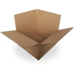 KK Verpackungen 80 x Faltkartons 470x470x270mm Versandkartons zweiwellig mit variabler Höhe