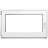 Premium Kellerfenster Von Fenstiger - Kunststofffenster Weiß BxH 900 x 500 mm - Garagenfenster/Gartenhaus Fenster BxH 90 x 50 cm 3-fach Verglast - Din Links-Funktion Dreh Kipp Fenster-Alle Größen