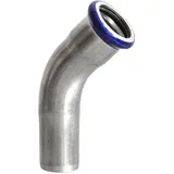 EFFEBI Bogen 45° A/I aus Edelstahl - Pressfitting mit M-Kontur - 22 mm