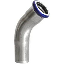 EFFEBI Bogen 45° A/I aus Edelstahl - Pressfitting mit M-Kontur - 22 mm