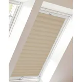 sunlines Dachfensterplissee »StartUp Style Crush«, Lichtschutz, verspannt, mit Führungsschienen beige