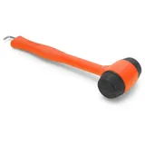 MOSCATELLI Vielseitiger, robuster und ergonomischer Campinghammer mit Haken zum Entfernen von Heringen - Orange