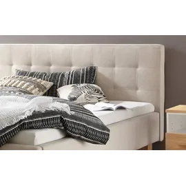 Hasena Polsterbett Noemi, Farbe: Eiche bright, geölt, Bezugsfarbe: Pepe beige, verschiedene Größen