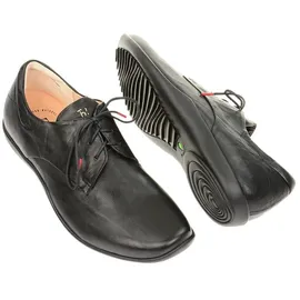THINK! STONE chromfrei gegerbte nachhaltige Halbschuhe, schwarz | Gr.: 45,5