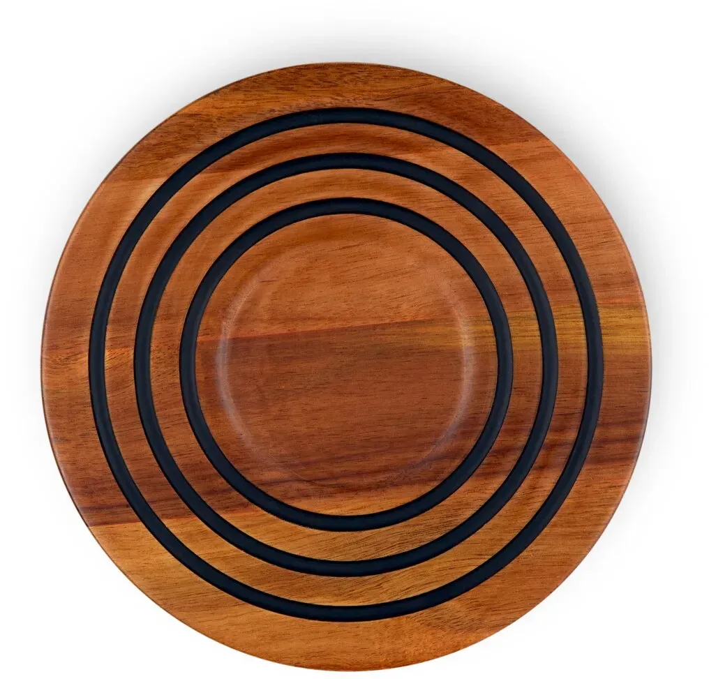 LE CREUSET Holzuntersetzer magnetisch - D/H ca. 20,30x1,53