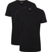 Camano Herren T-Shirt, 2er Pack - Comfort BCI Cotton V-Neck T-Shirt 2p,
