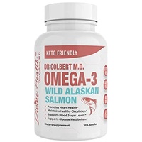 Dr. Colbert's Wilder Alaskan-Lachs Omega-3, enthält natürliche Quellen von Omega-3, DHA und EPA, formuliert von Dr. Don Colbert