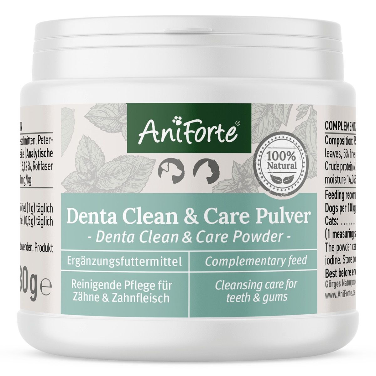 Denta Clean & Care Zahnstein-EX Pulver - AniForte® 80 g