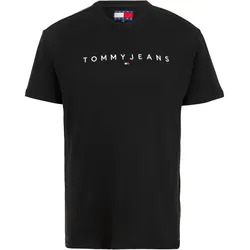 T-Shirt »TJM REG LINEAR LOGO TEE EXT«, Gr. XL, black, , 94417308-XL