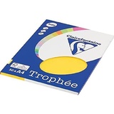 Clairefontaine 4167C - Ries Druckerpapier / Kopierpapier Clairalfa PPP, DIN A4, 160g, 50 Blatt, Kanariengelb, 1 Ries