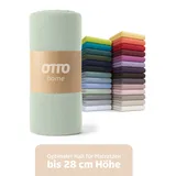OTTO home Spannbettlaken Jersey 200 x 200 cm Grün