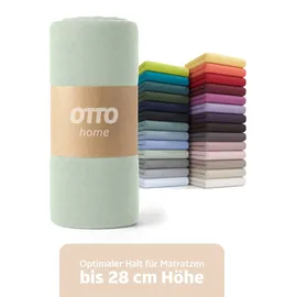OTTO home Spannbettlaken Jersey 200 x 200 cm Grün