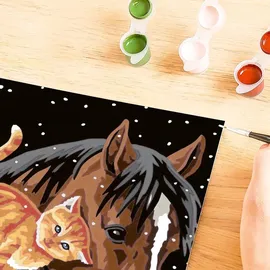 Ravensburger Malen nach Zahlen - Fohlen mit Kätzchen