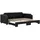 vidaXL Tagesbett Ausziehbar 90 x 200 cm schwarz