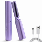 HENGBIRD Mini HaargläTter, Kabelloses GläTteisen GläTtbüRste Kabellos Reise GläTteisen Mini Tragbarer Kabelloser HaargläTter für Reise Hair Straightener Kabelloser HaargläTter GläTteisen Mini Kabellos