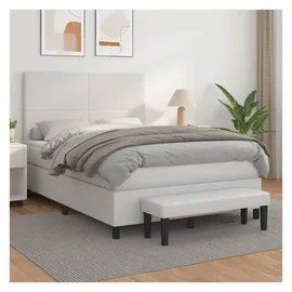 vidaXL Boxspringbett 140 x 200 cm Weiß