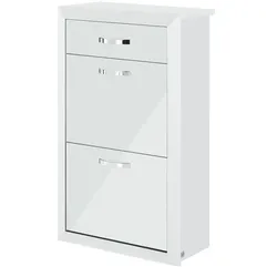 Wohnwert Schuhschrank  Intro ¦ weiß ¦ Maße (cm): B: 63 H: 104 T: 32.0
