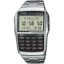 Casio Vintage Men's Watch Databank DBC-32D-1ADF (ZD162B) + Box - Silber